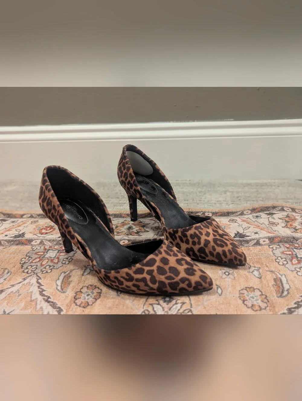Leopard Print Pointed-Toe Women's Pumps